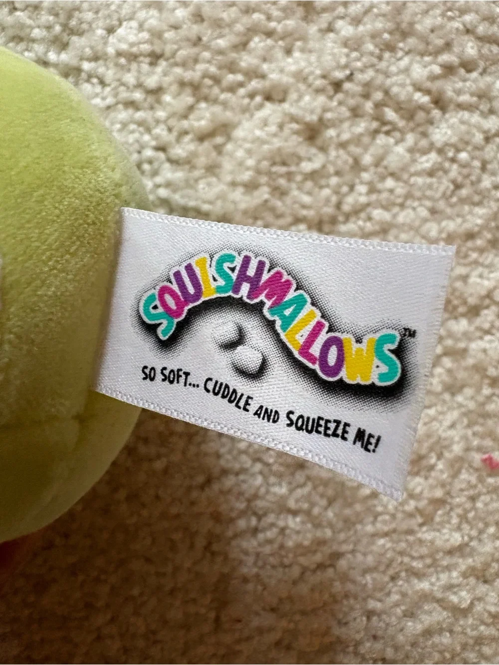 Squishmallows Green Apple Plush Keychain - Soft Kids Toy